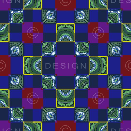 格子印花华亿平台图片