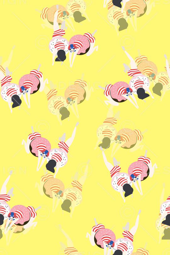 卡通人物印花华亿平台图片