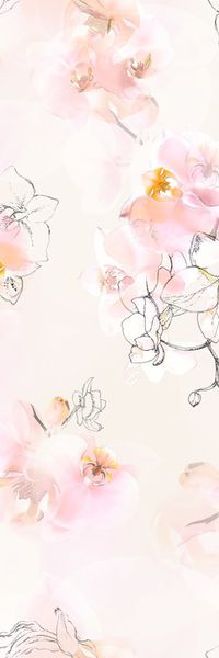 水彩花卉印花华亿平台图片