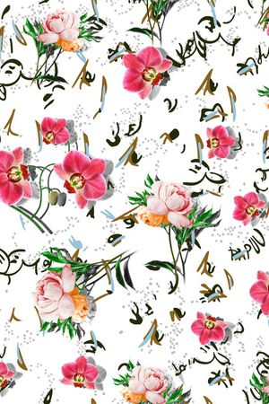 月季花印花华亿平台图片