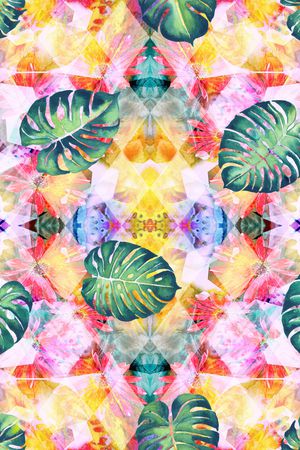 对称花印花华亿平台图片