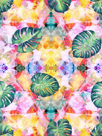 对称花印花华亿平台图片