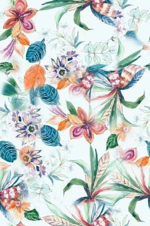 植物印花华亿平台图片