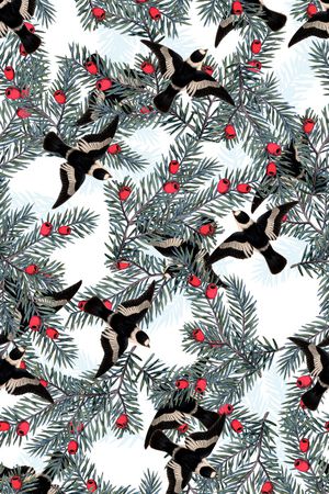 手绘花卉印花华亿平台图片