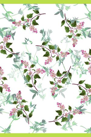 手绘花卉印花华亿平台图片