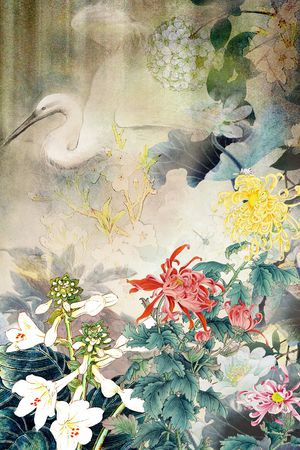 抽象印花华亿平台图片