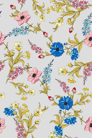 手绘花卉印花华亿平台图片