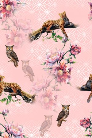 猫头鹰印花华亿平台图片