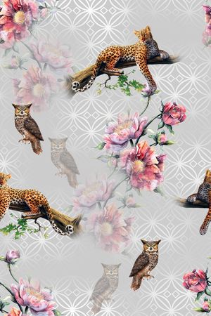 猫头鹰印花华亿平台图片