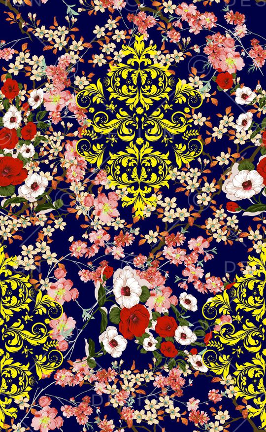 小碎花印花华亿平台图片