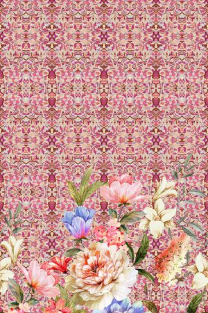 欧式定位花印花华亿平台图片