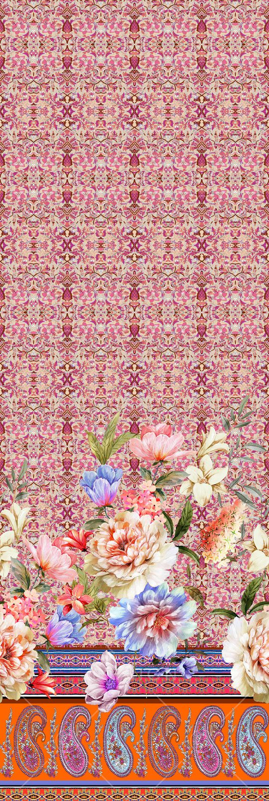 欧式定位花印花华亿平台图片