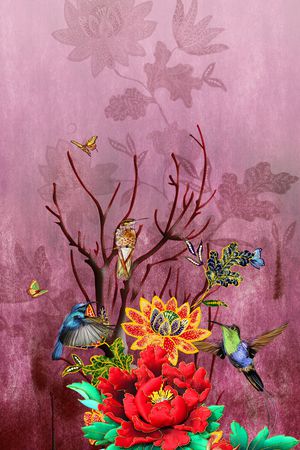 鸟印花华亿平台图片