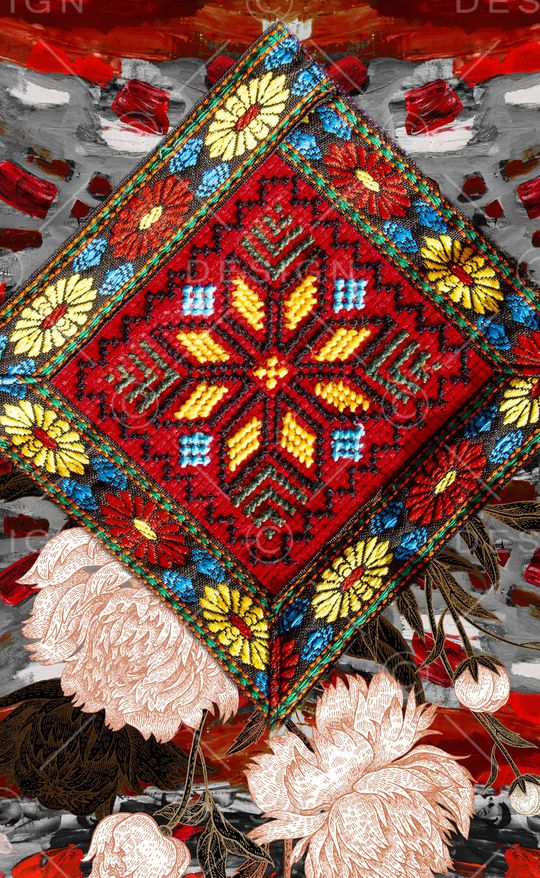 民族风印花华亿平台图片