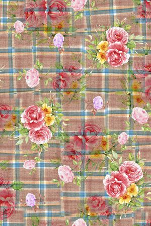 格子印花华亿平台图片