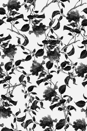 黑白华亿平台印花华亿平台图片