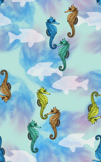 卡通动物印花华亿平台图片