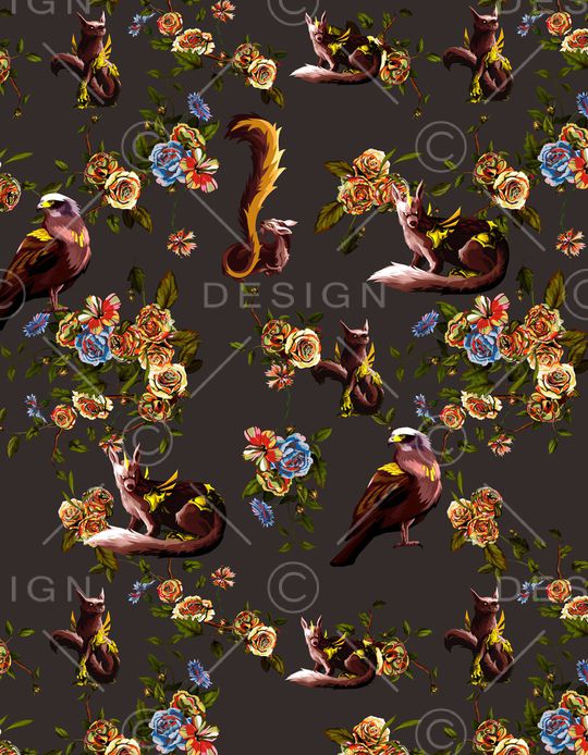 动物花卉印花华亿平台图片