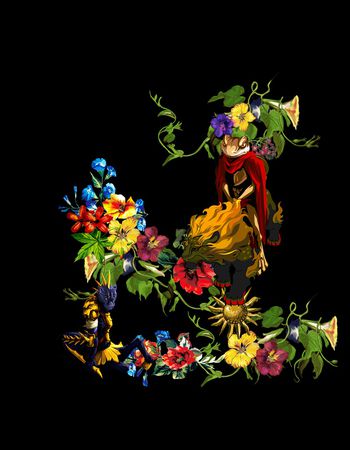 动物花卉印花华亿平台图片