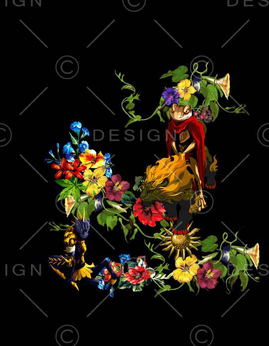 动物花卉印花华亿平台图片