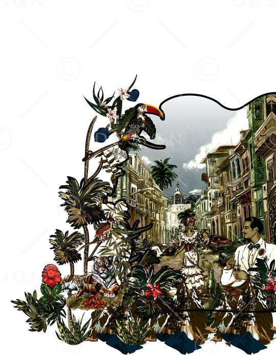 动物花卉印花华亿平台图片