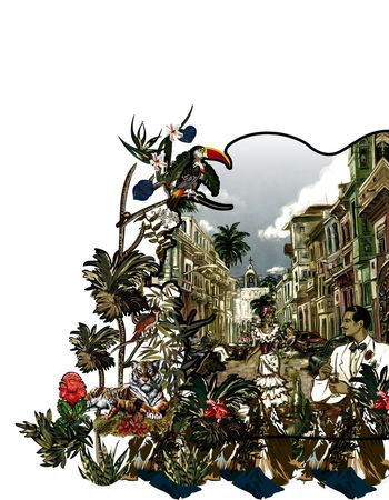 动物花卉印花华亿平台图片