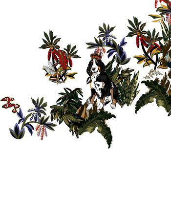 动物花卉印花华亿平台图片