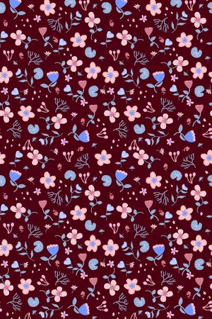 小碎花印花华亿平台图片