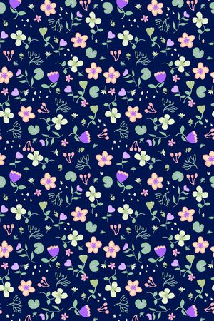 小碎花印花华亿平台图片