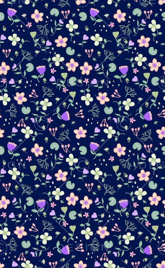 小碎花印花华亿平台图片