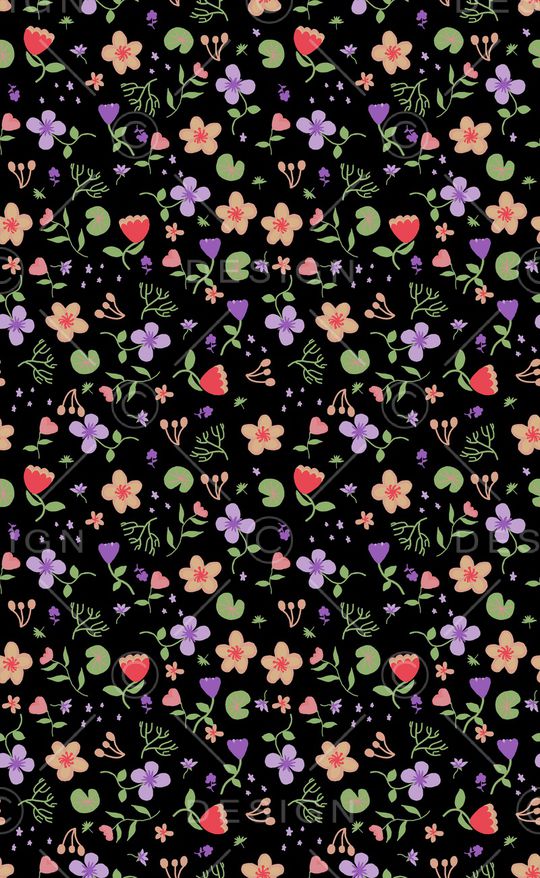 小碎花印花华亿平台图片