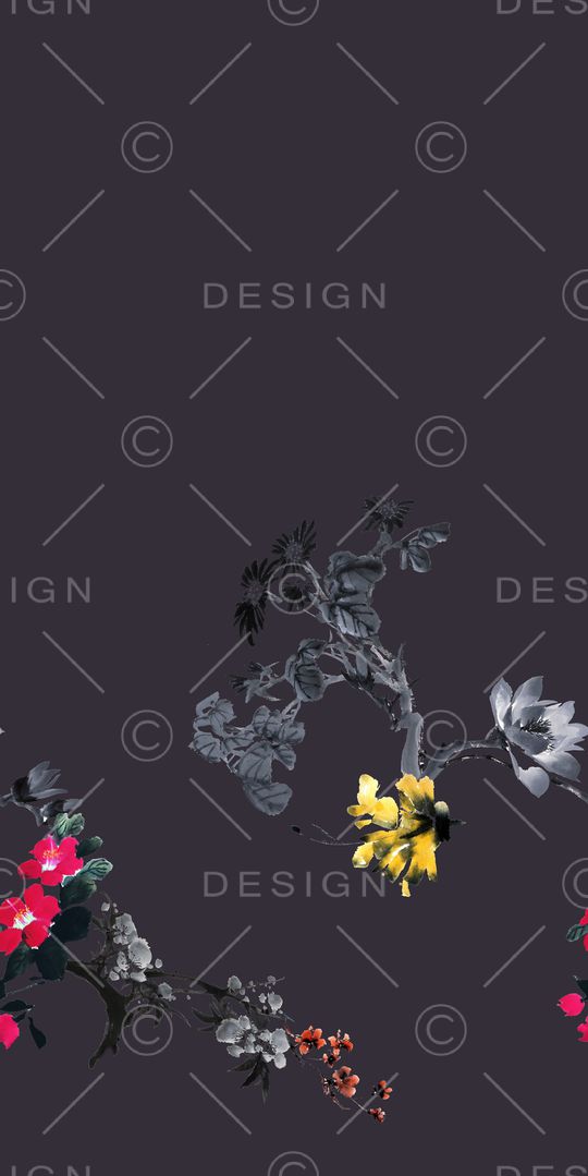 欧式定位花印花华亿平台图片