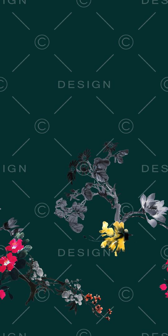 欧式定位花印花华亿平台图片