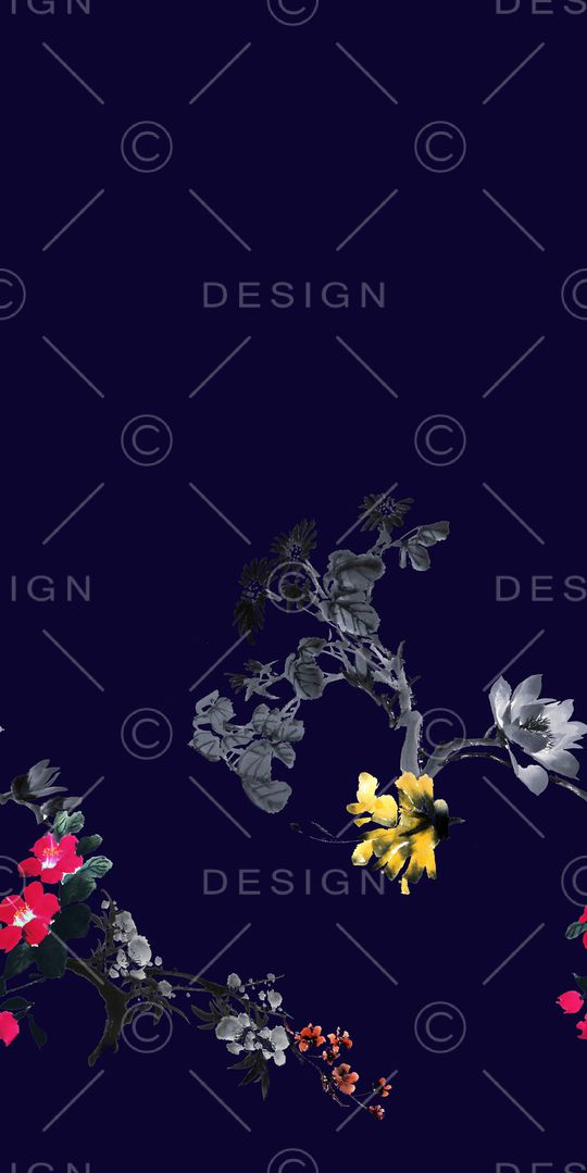 欧式定位花印花华亿平台图片