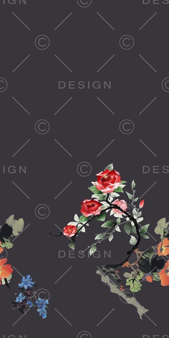 动物花卉印花华亿平台图片