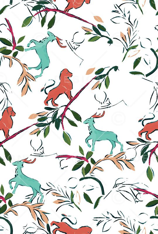 植物印花华亿平台图片