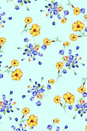 小碎花印花华亿平台图片