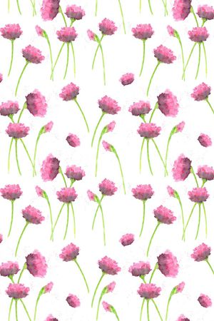 水彩花卉印花华亿平台图片