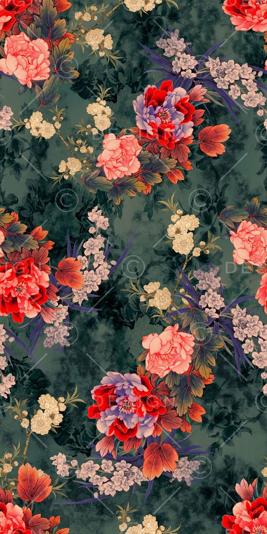 中国风印花华亿平台图片