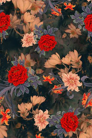 中国风印花华亿平台图片