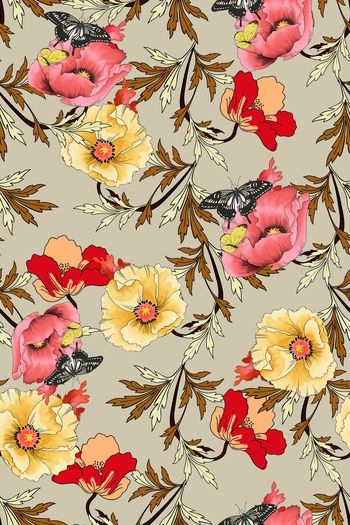 1010227-蝴蝶花卉 180159d