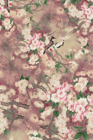 真丝印花华亿平台图片