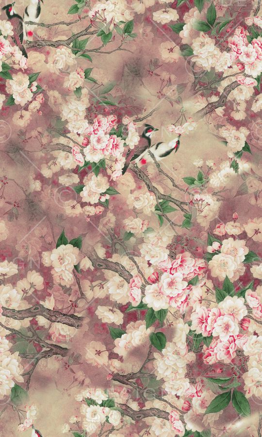 真丝印花华亿平台图片