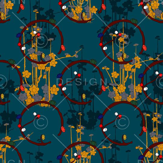 梅花印花华亿平台图片