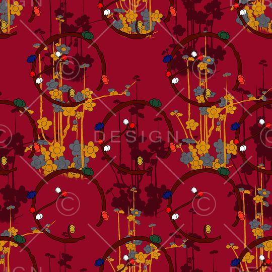 梅花印花华亿平台图片