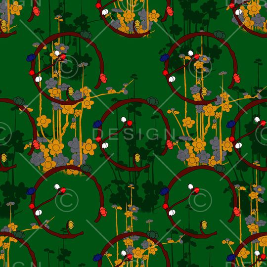 梅花印花华亿平台图片