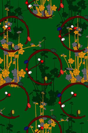 梅花印花华亿平台图片