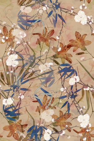 植物印花华亿平台图片