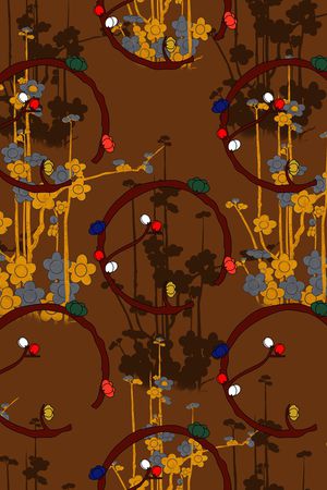 梅花印花华亿平台图片