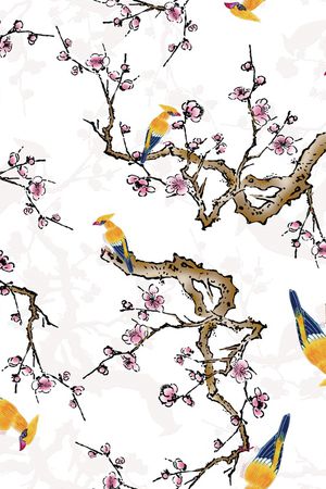 中国风印花华亿平台图片